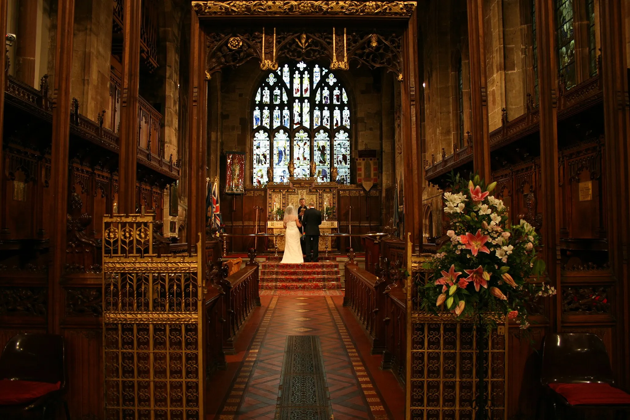 Photo showing: Wedding in St Matthews Church