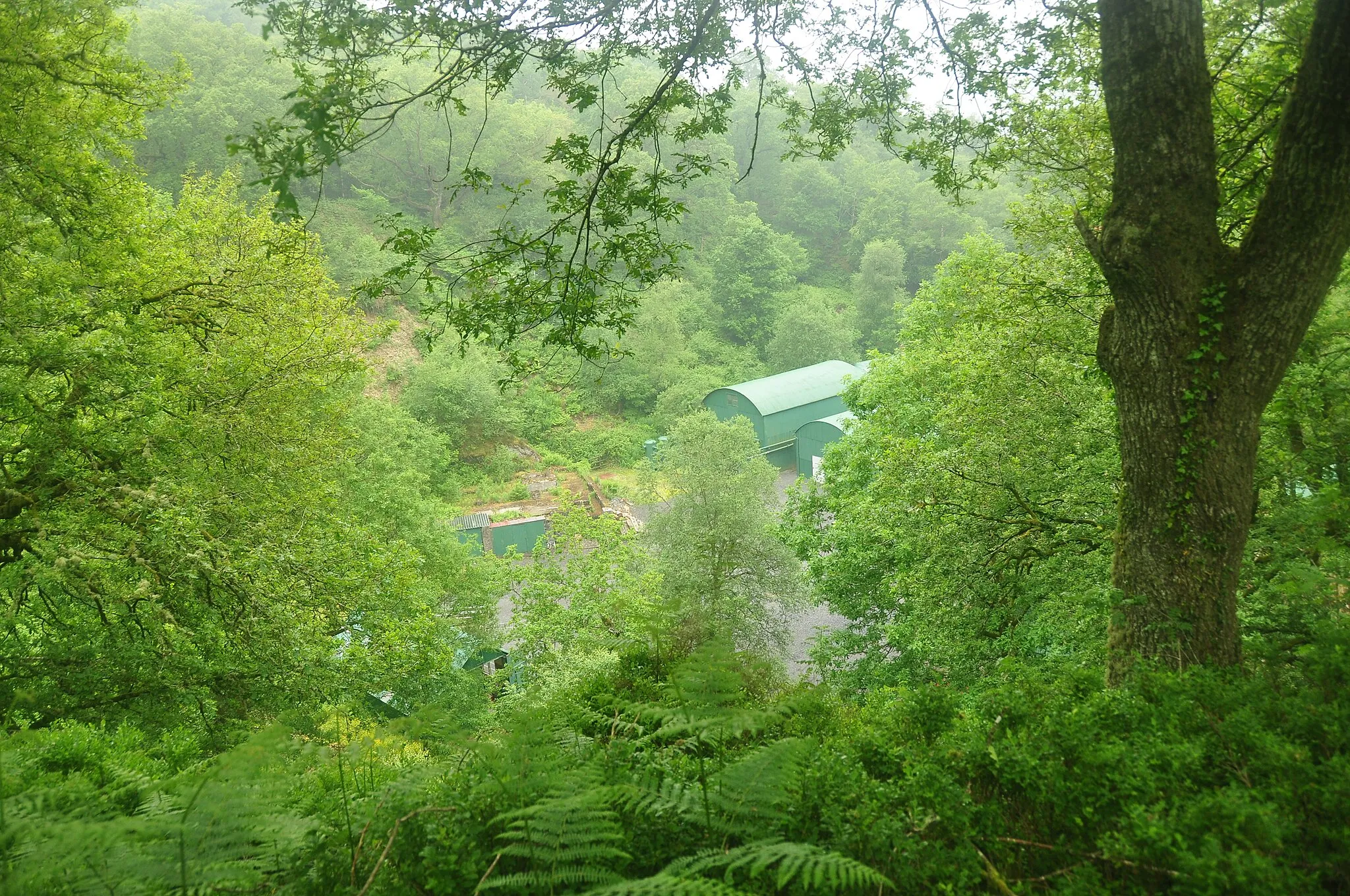 Photo showing: Buildings at Dolaucothi mine