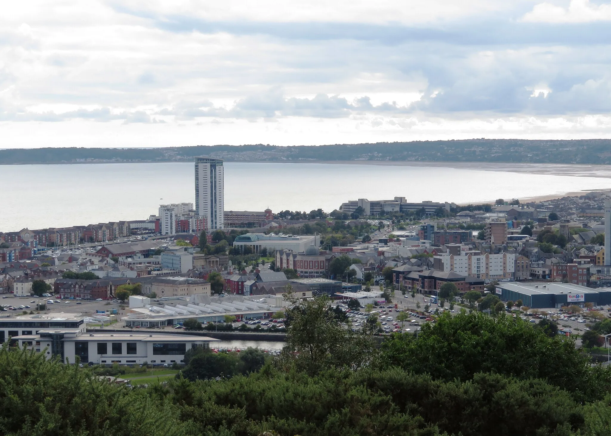 Photo showing: The Tower from Kilvey (September 2017)