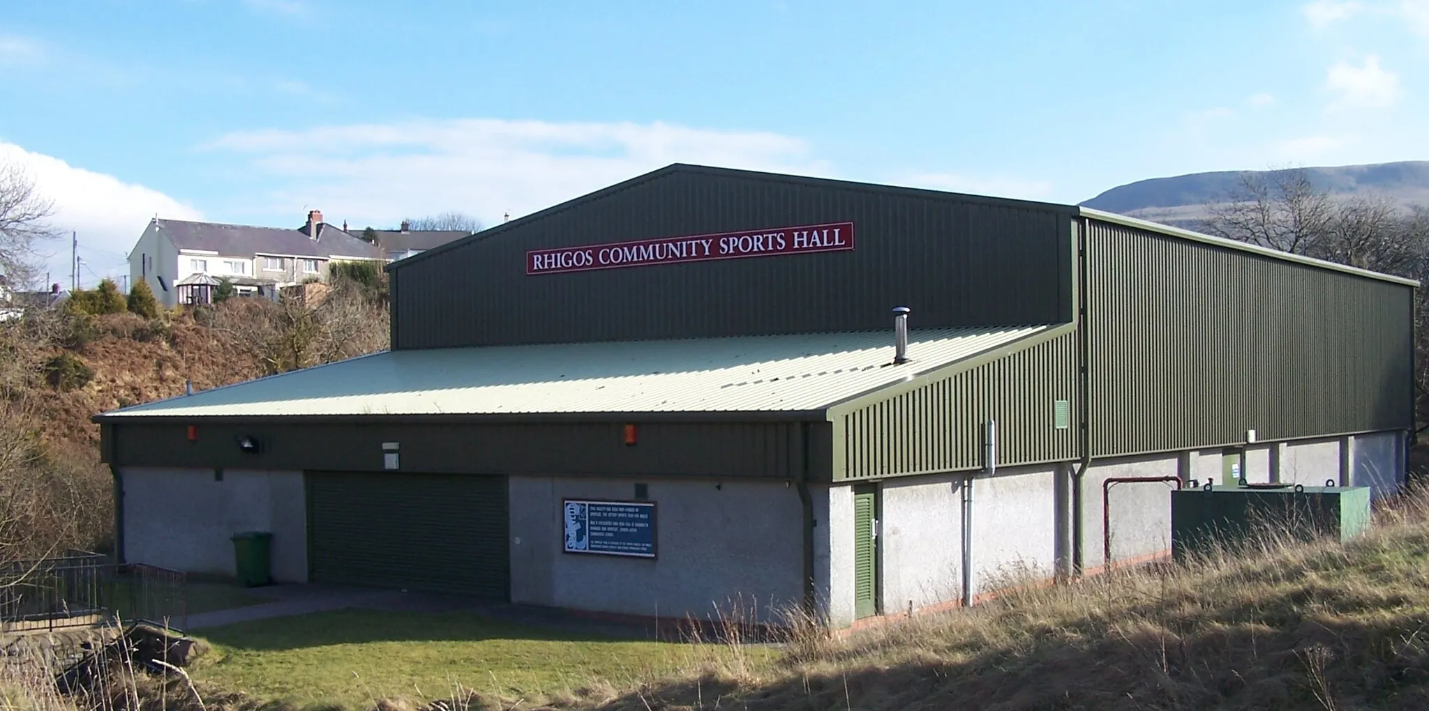 Photo showing: Rhigos Community Sports Hall