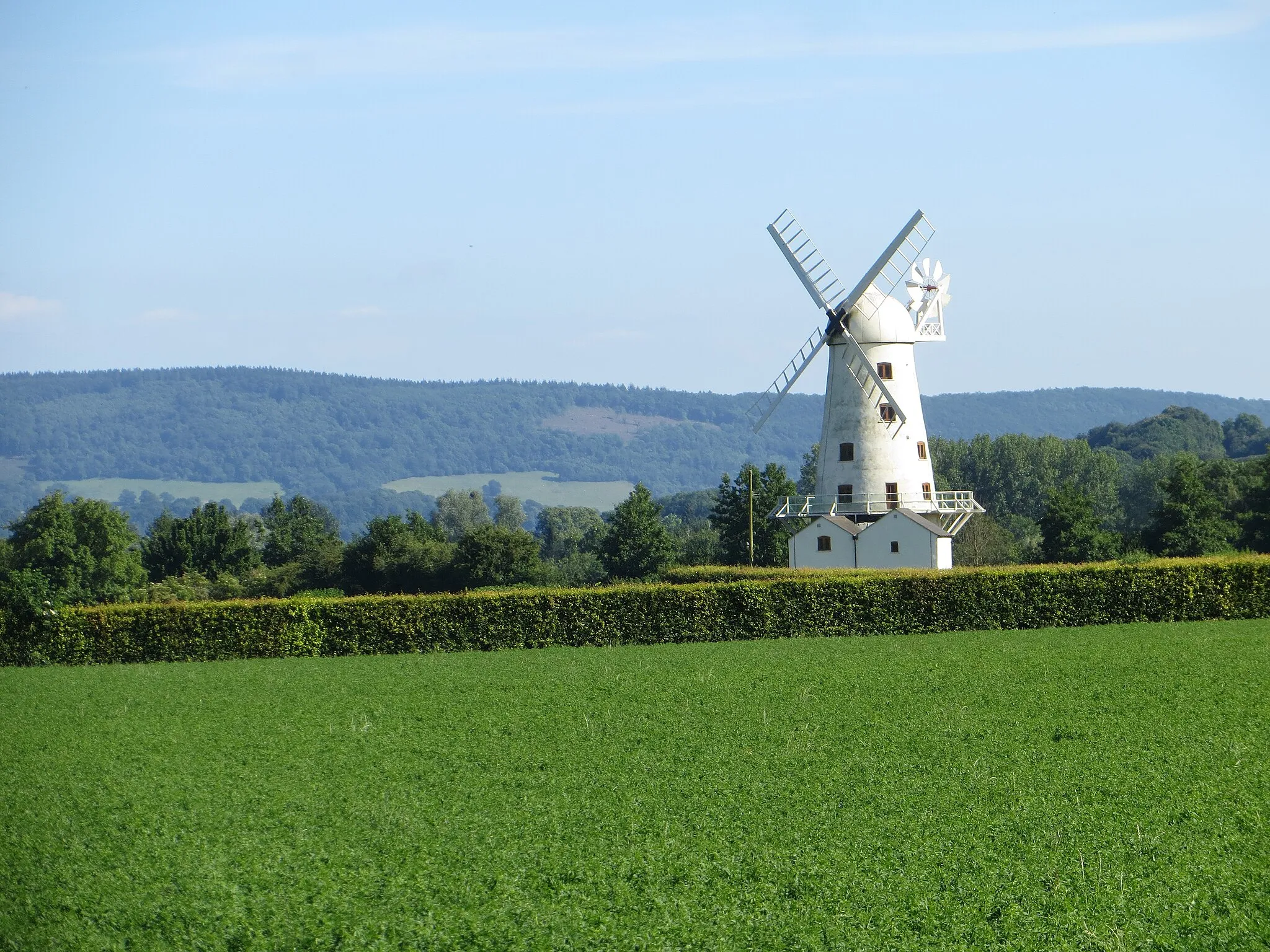 Photo showing: Llancayo Windmill