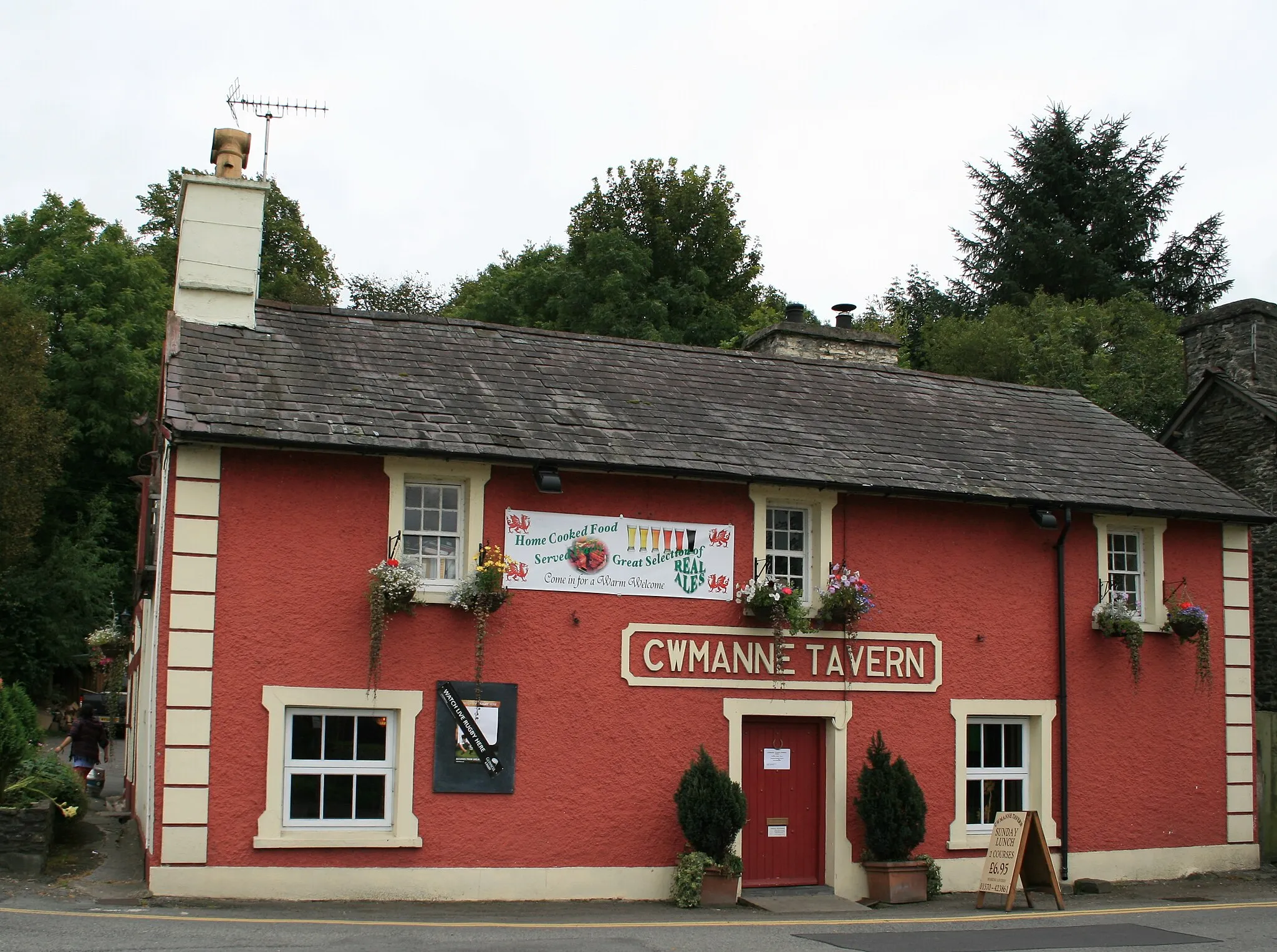 Photo showing: Cwmanne Tavern pub, Cwmann, Ceredigion, Wales, UK