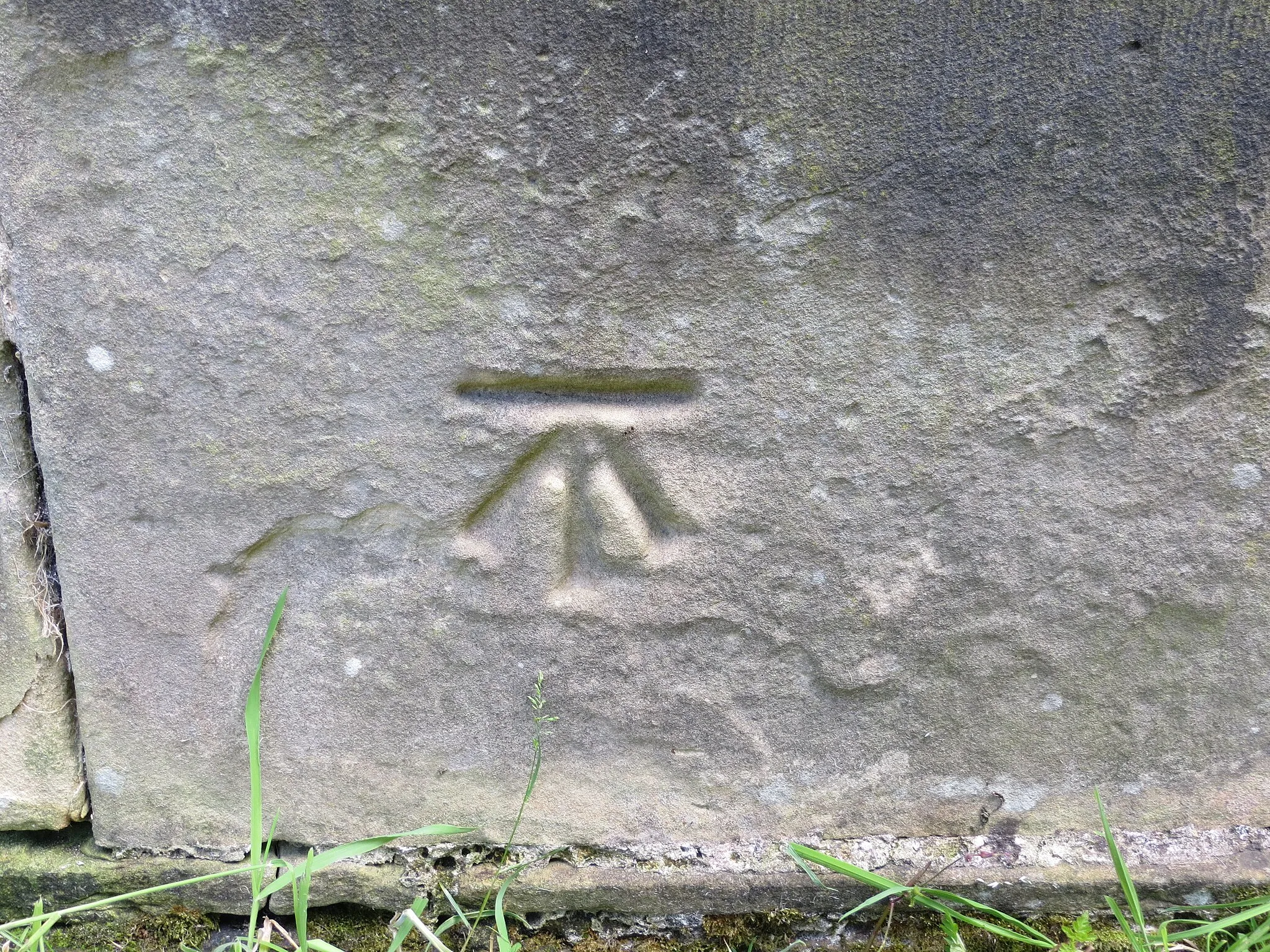 Photo showing: Ordnance Survey Cut Mark