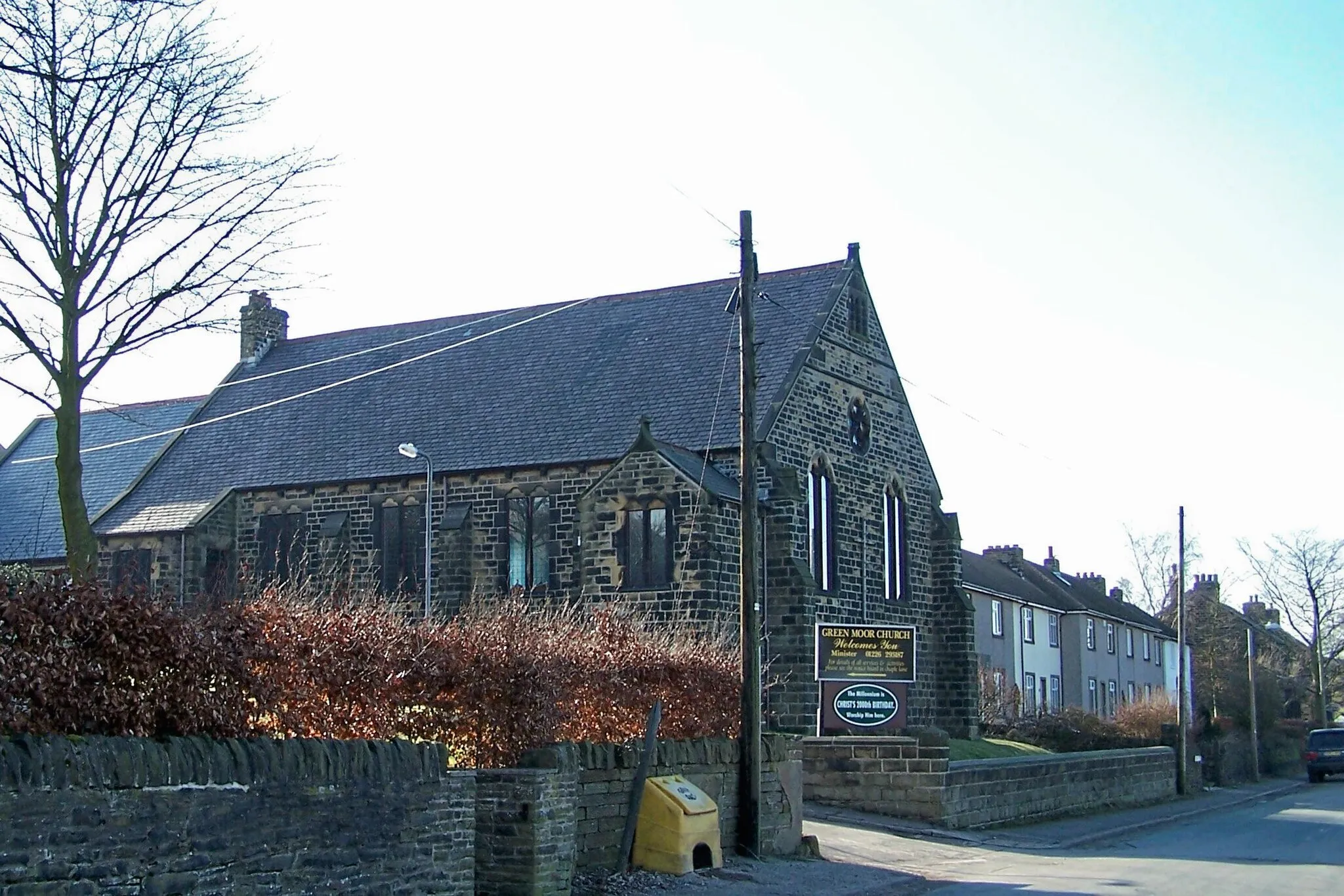 Photo showing: Green Moor Church, Green Moor Road, Green Moor, near Wortley On the corner of Green Moor Road and Chapel Lane