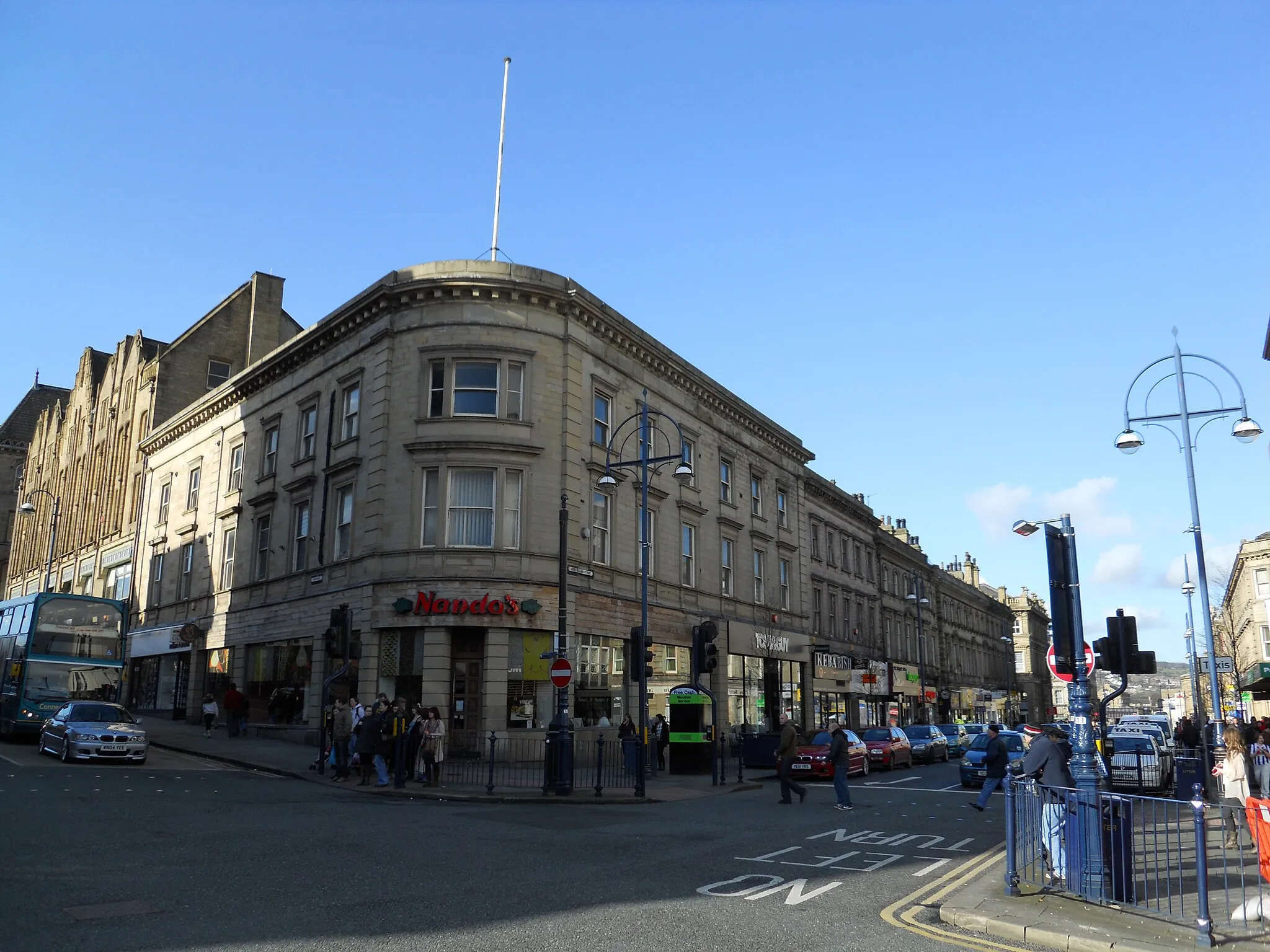 Photo showing: John William Street, Huddersfield