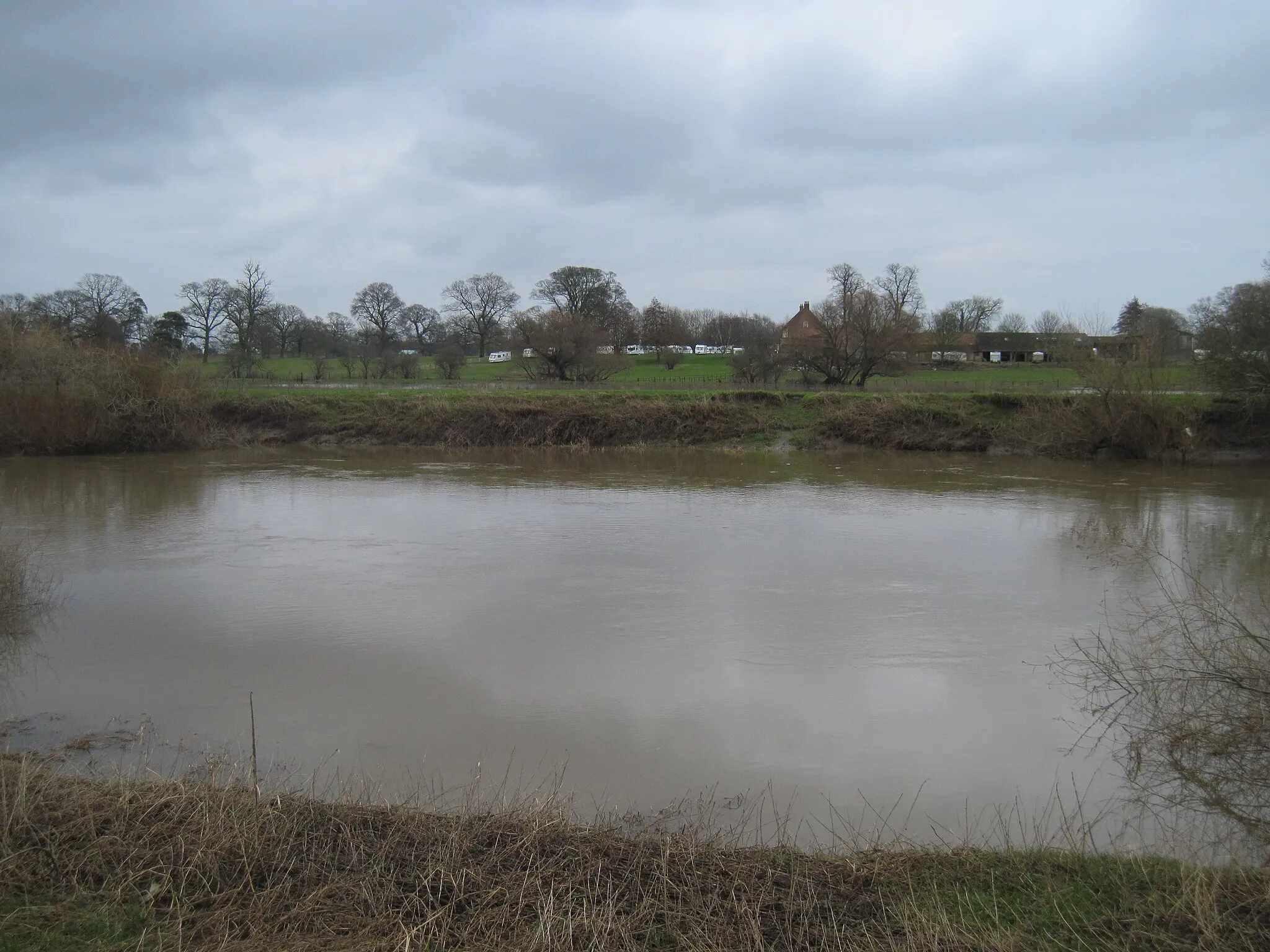 Photo showing: Across  the  River  Ouse  to  Moreby  Home  Farm