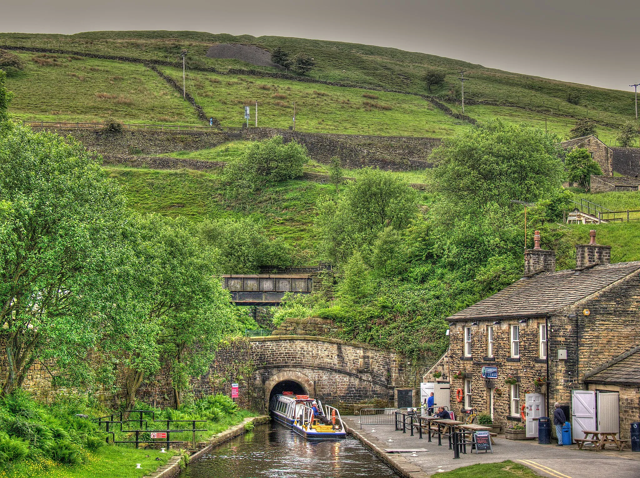 Photo showing: Entrance to Standedge Tunnel, Marsden, West Yorkshire, England.