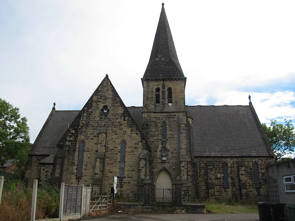 Photo showing: Photograph of the former St Paul's Church, Stanningley, Pudsey, West Yorkshire, England