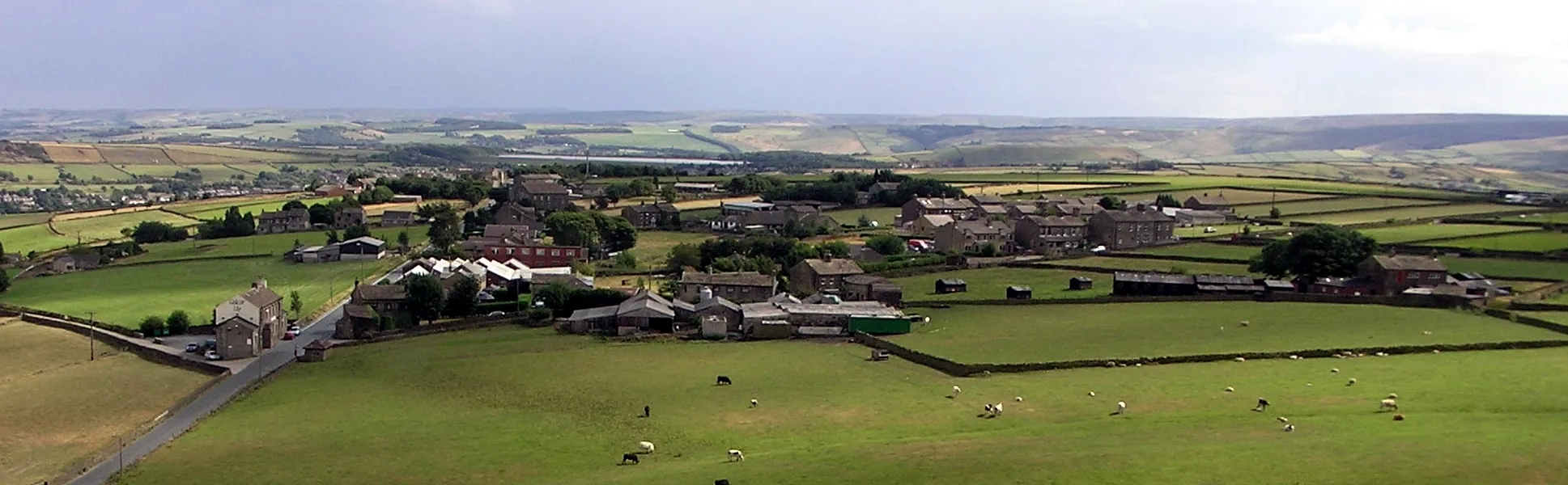 Photo showing: View of Bolster Moor, Golcar, Huddersfield.