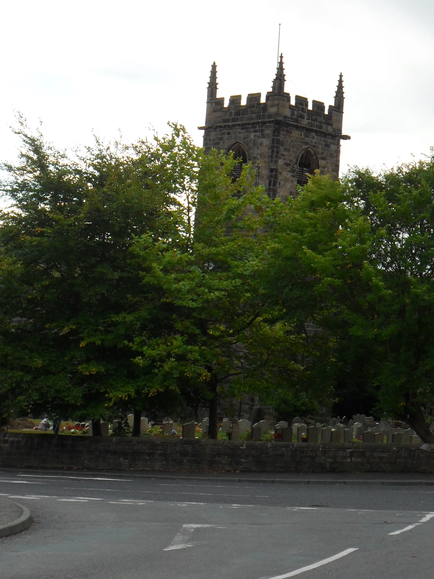 Photo showing: Church of All Saints from Silkstone Lane