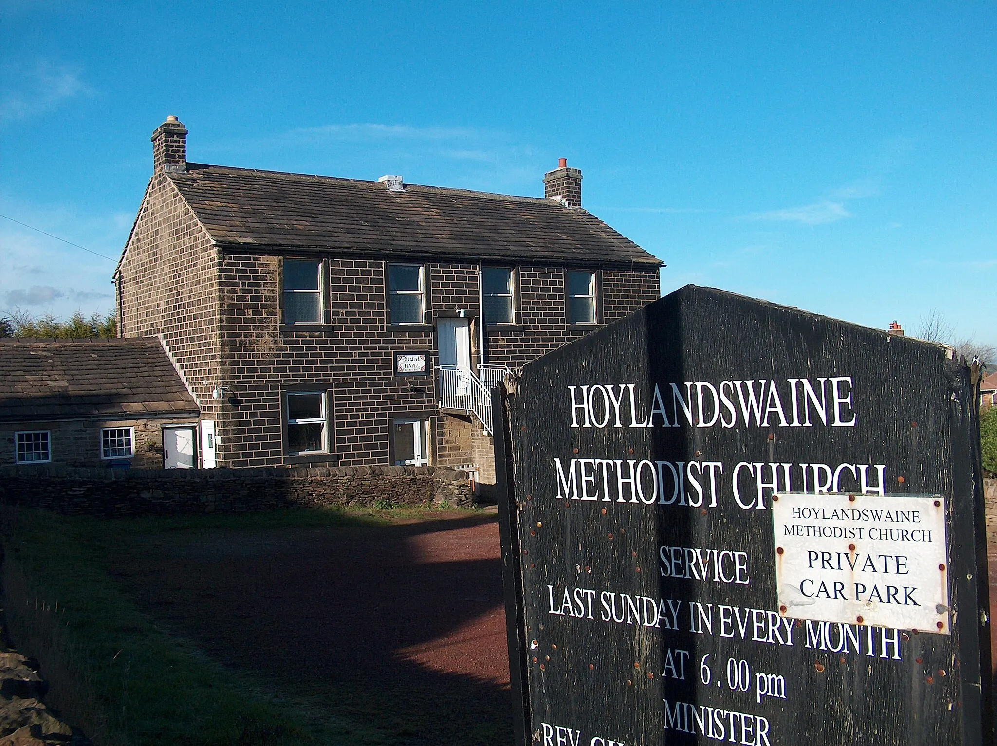 Photo showing: Hoylandswaine Methodist Church