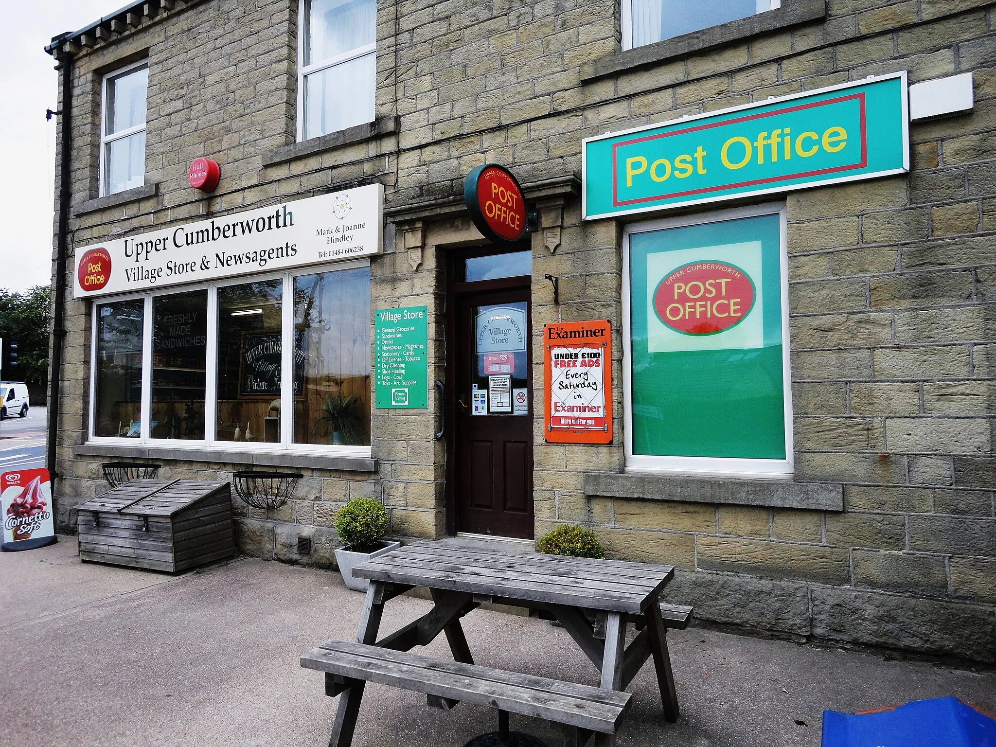 Photo showing: Upper Cumberworth, West Yorkshire ... Store and Post office.