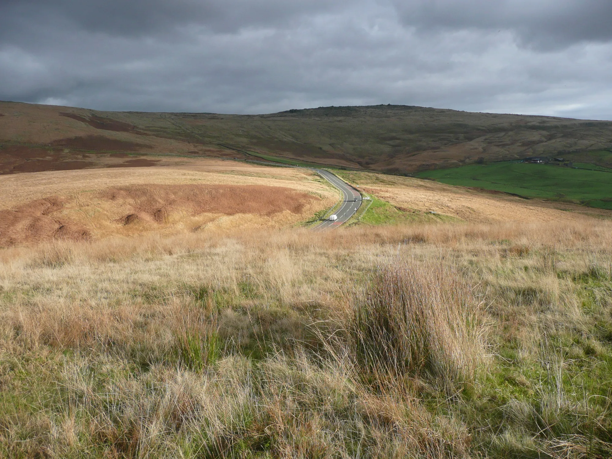 Photo showing: View towards Blackstone Edge from Stormer Hill