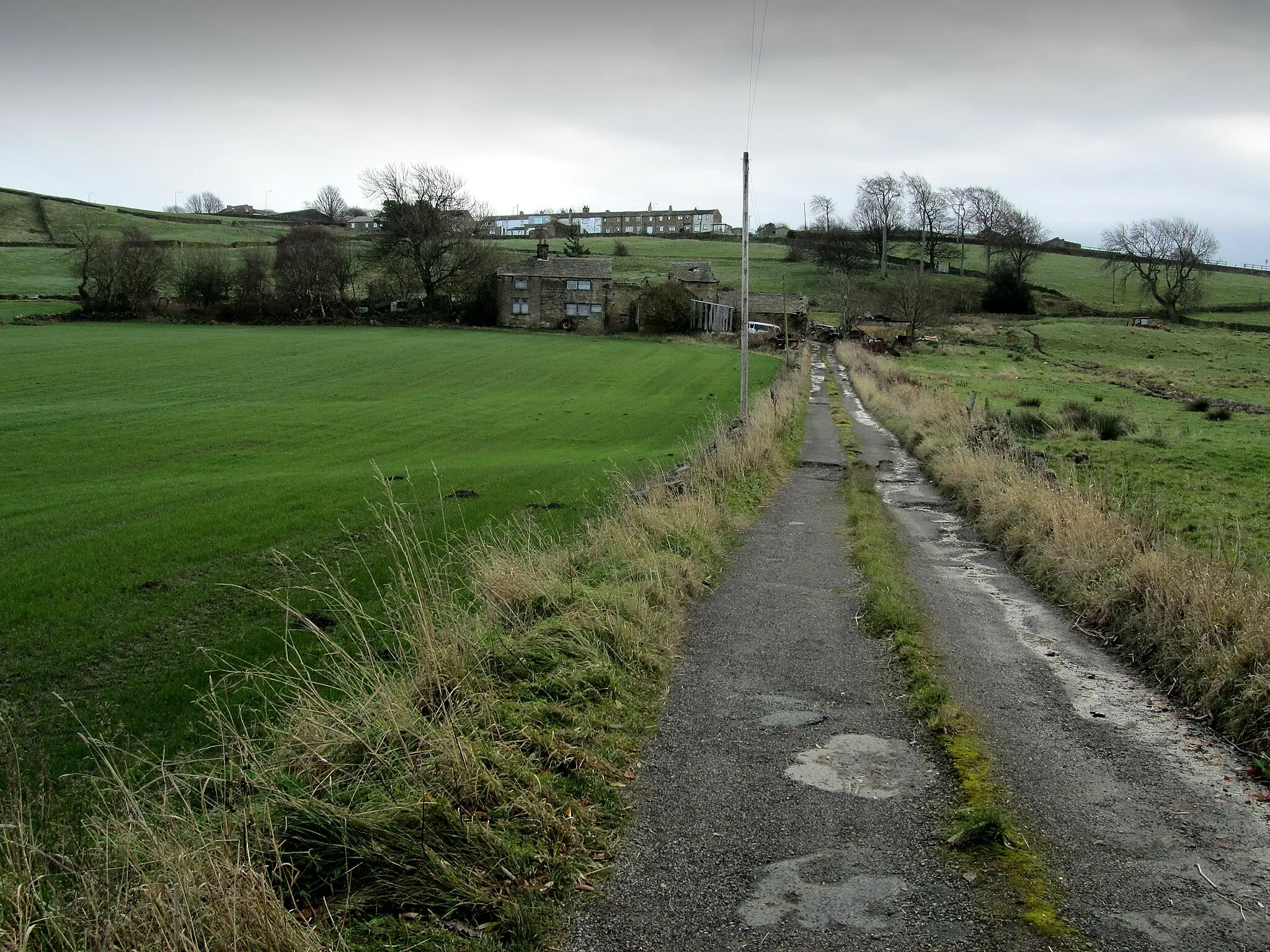 Photo showing: Access Lane leading to West House Farm