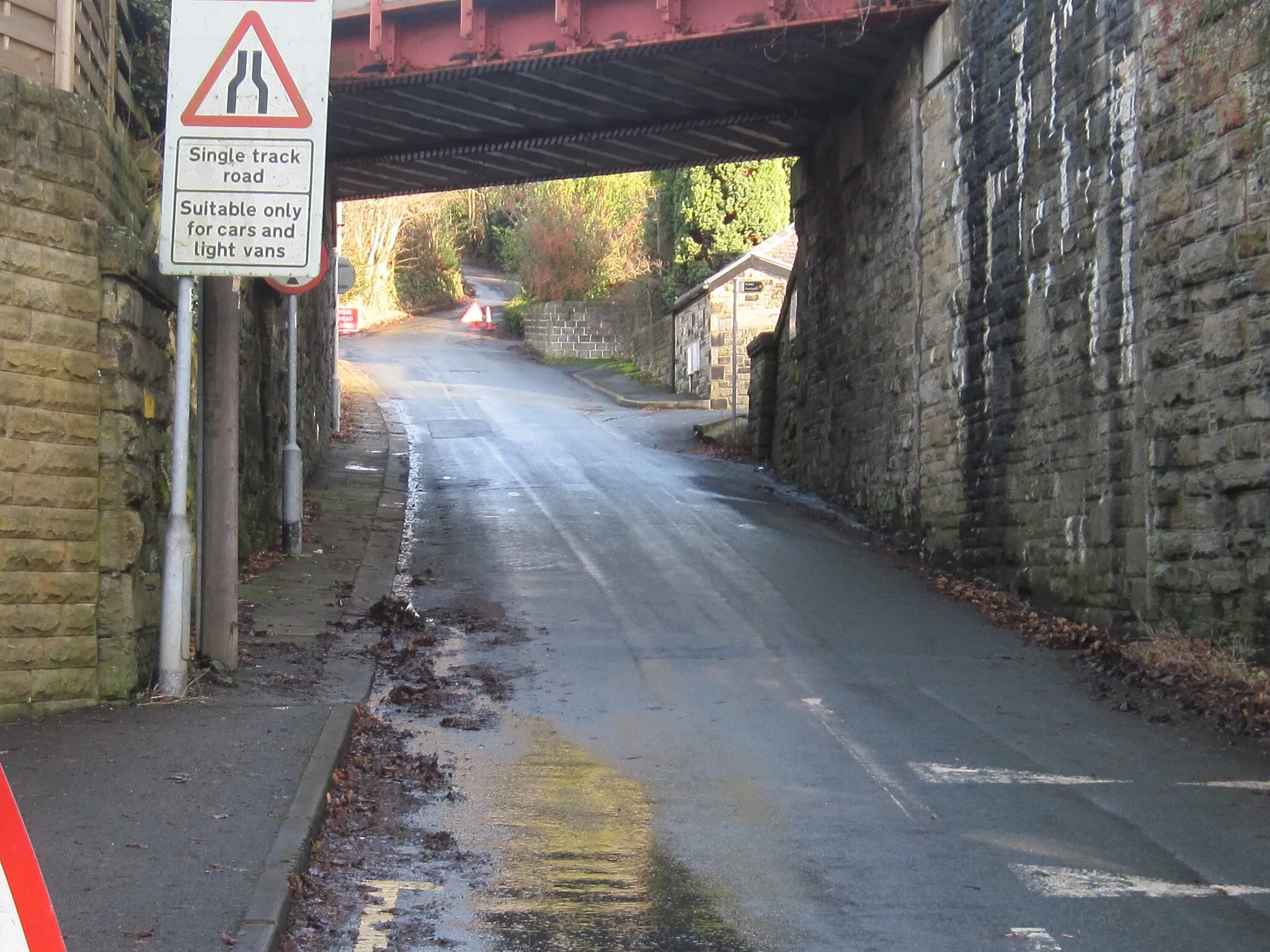 Photo showing: Brockholes Lane Railway Bridge