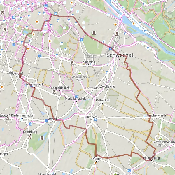 Karten-Miniaturansicht der Radinspiration "Abenteuerliche Rundfahrt durch Niederösterreich" in Niederösterreich, Austria. Erstellt vom Tarmacs.app-Routenplaner für Radtouren