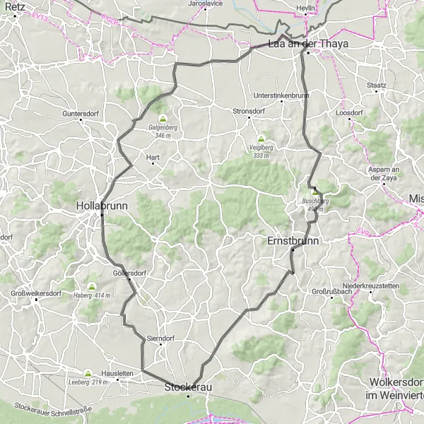 Karten-Miniaturansicht der Radinspiration "Entdecke die Weinberge von Niederösterreich" in Niederösterreich, Austria. Erstellt vom Tarmacs.app-Routenplaner für Radtouren