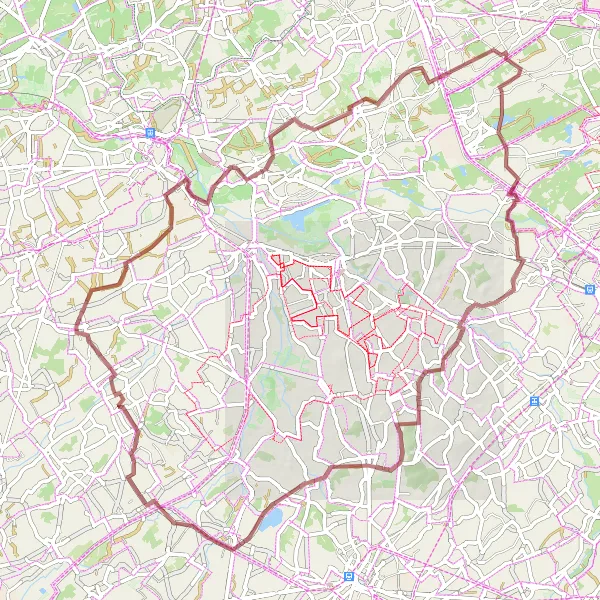 Miniatuurkaart van de fietsinspiratie "Heusden-Zolder - Meldert - Heusden" in Prov. Limburg (BE), Belgium. Gemaakt door de Tarmacs.app fietsrouteplanner