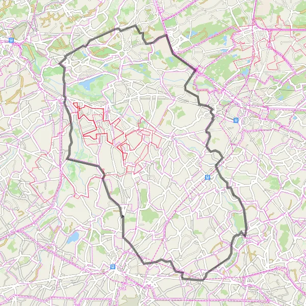 Miniatuurkaart van de fietsinspiratie "Wellen - Berlingen - Rummen - Mellaar - Duizendjarige eik - Rekhoven - Sint-Lambrechts-Herk" in Prov. Limburg (BE), Belgium. Gemaakt door de Tarmacs.app fietsrouteplanner