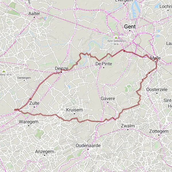 Karten-Miniaturansicht der Radinspiration "Entdecke die natürliche Schönheit von Westflandern" in Prov. West-Vlaanderen, Belgium. Erstellt vom Tarmacs.app-Routenplaner für Radtouren