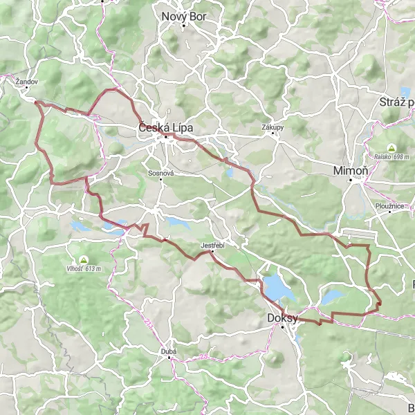 Miniaturní mapa "Trasa kolem Horních Políc" inspirace pro cyklisty v oblasti Severovýchod, Czech Republic. Vytvořeno pomocí plánovače tras Tarmacs.app