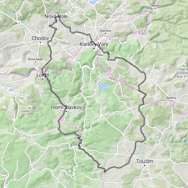 Miniaturní mapa "Po stopách kamer obskura" inspirace pro cyklisty v oblasti Severozápad, Czech Republic. Vytvořeno pomocí plánovače tras Tarmacs.app