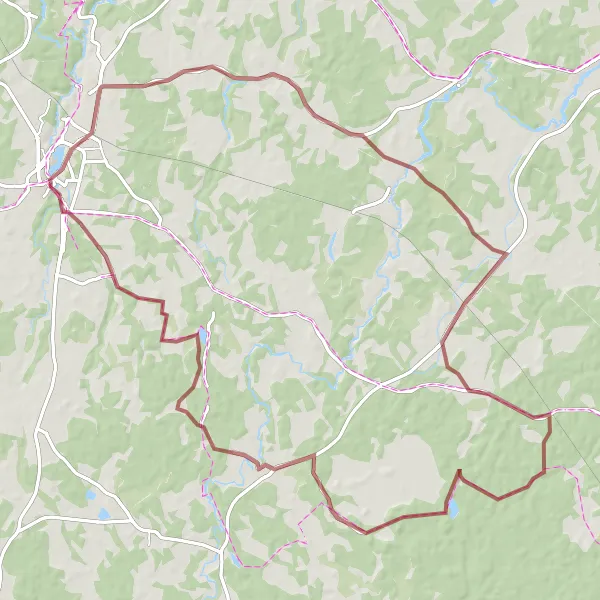 Map miniature of "Veriora Loop" cycling inspiration in Eesti, Estonia. Generated by Tarmacs.app cycling route planner