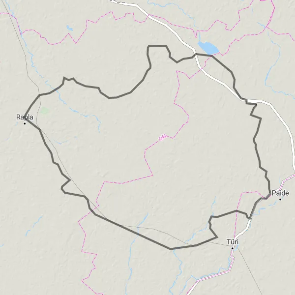 Map miniature of "Juuru to Kirna Loop" cycling inspiration in Eesti, Estonia. Generated by Tarmacs.app cycling route planner