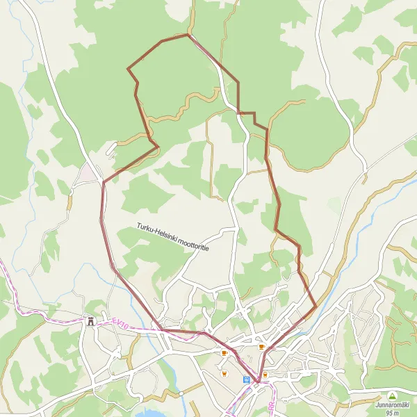Map miniature of "Moisio Gravel Ride" cycling inspiration in Etelä-Suomi, Finland. Generated by Tarmacs.app cycling route planner