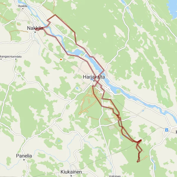 Map miniature of "Gravel Cycling Adventure - Viikkala Extension" cycling inspiration in Länsi-Suomi, Finland. Generated by Tarmacs.app cycling route planner