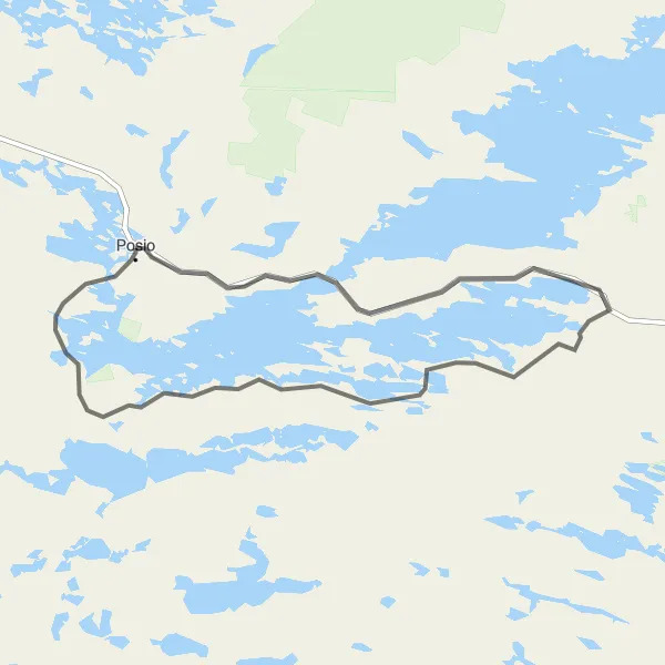 Karttaminiaatyyri "Hurissalo - Lohiranta Road Tour" pyöräilyinspiraatiosta alueella Pohjois- ja Itä-Suomi, Finland. Luotu Tarmacs.app pyöräilyreittisuunnittelijalla