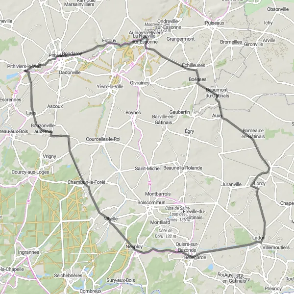 Map miniature of "Scenic Road Cycling Tour" cycling inspiration in Centre — Val de Loire, France. Generated by Tarmacs.app cycling route planner