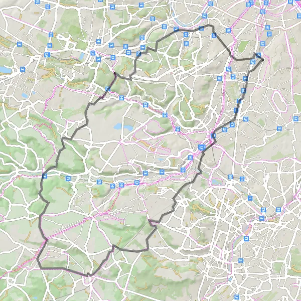 Map miniature of "Cachan to Bagneux" cycling inspiration in Ile-de-France, France. Generated by Tarmacs.app cycling route planner