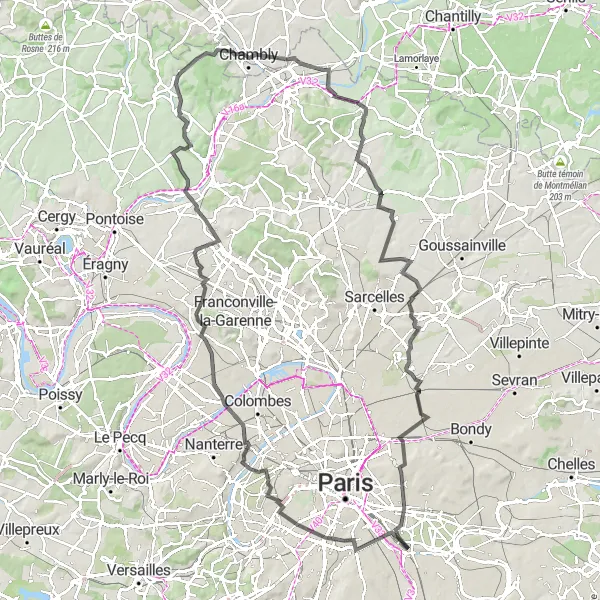 Map miniature of "Charenton to Le Kremlin-Bicêtre Loop" cycling inspiration in Ile-de-France, France. Generated by Tarmacs.app cycling route planner