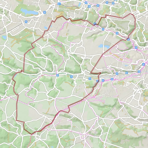 Map miniature of "Challenging Gravel Route with Scenic Views" cycling inspiration in Ile-de-France, France. Generated by Tarmacs.app cycling route planner