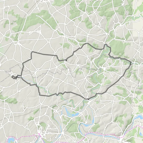 Miniature de la carte de l'inspiration cycliste "Circuit pittoresque autour de Oissery" dans la Ile-de-France, France. Générée par le planificateur d'itinéraire cycliste Tarmacs.app