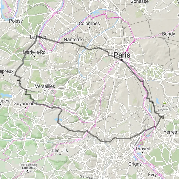 Map miniature of "Valenton to Charenton-le-Pont" cycling inspiration in Ile-de-France, France. Generated by Tarmacs.app cycling route planner