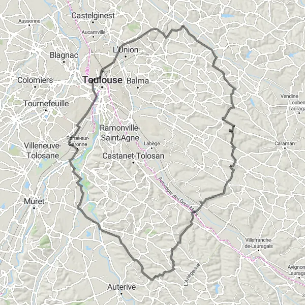 Karten-Miniaturansicht der Radinspiration "Panorama-Rundfahrt mit steilen Anstiegen" in Midi-Pyrénées, France. Erstellt vom Tarmacs.app-Routenplaner für Radtouren