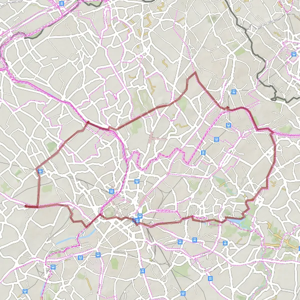 Map miniature of "Capinghem Gravel Adventure" cycling inspiration in Nord-Pas de Calais, France. Generated by Tarmacs.app cycling route planner