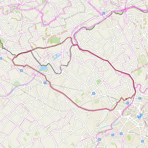 Map miniature of "Lakeside Gravel Adventure" cycling inspiration in Nord-Pas de Calais, France. Generated by Tarmacs.app cycling route planner