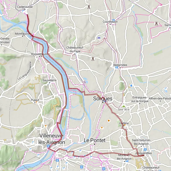 Karten-Miniaturansicht der Radinspiration "Panoramablick und Schlösser" in Provence-Alpes-Côte d’Azur, France. Erstellt vom Tarmacs.app-Routenplaner für Radtouren