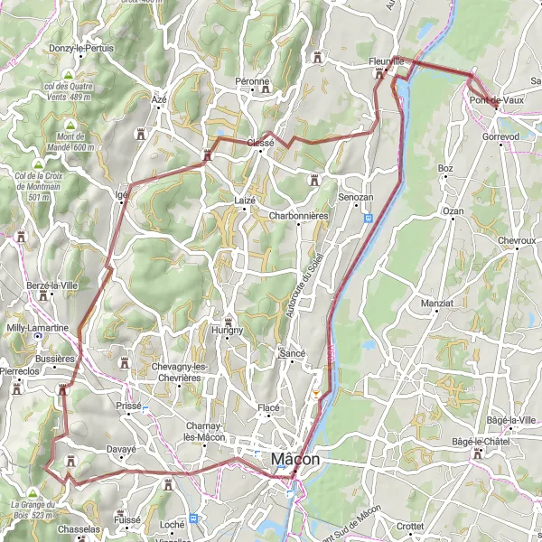 Karten-Miniaturansicht der Radinspiration "Entdecken Sie die Schönheit von Rhône-Alpes" in Rhône-Alpes, France. Erstellt vom Tarmacs.app-Routenplaner für Radtouren