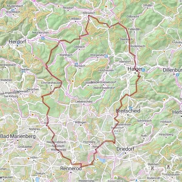 Karten-Miniaturansicht der Radinspiration "Höllberg Erlebnisroute" in Arnsberg, Germany. Erstellt vom Tarmacs.app-Routenplaner für Radtouren