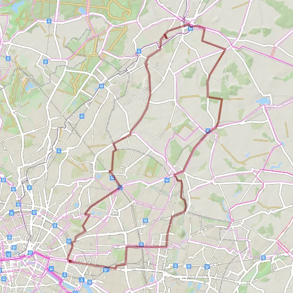 Map miniature of "Hohes Plateau and Großer Ahrensfelder Berg" cycling inspiration in Berlin, Germany. Generated by Tarmacs.app cycling route planner