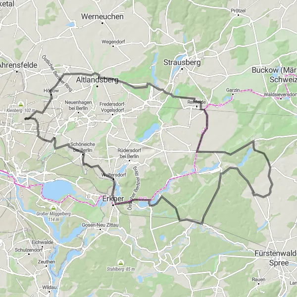 Karten-Miniaturansicht der Radinspiration "Radtour zu den historischen Sehenswürdigkeiten von Berlin" in Berlin, Germany. Erstellt vom Tarmacs.app-Routenplaner für Radtouren