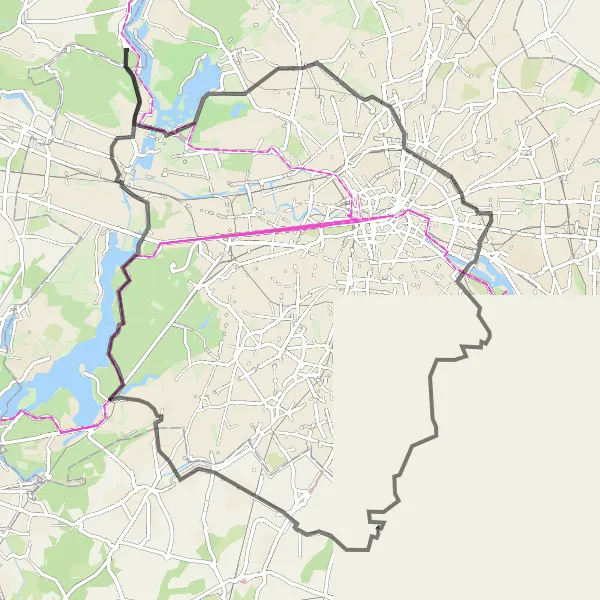 Map miniature of "Lichtenrade Loop" cycling inspiration in Berlin, Germany. Generated by Tarmacs.app cycling route planner