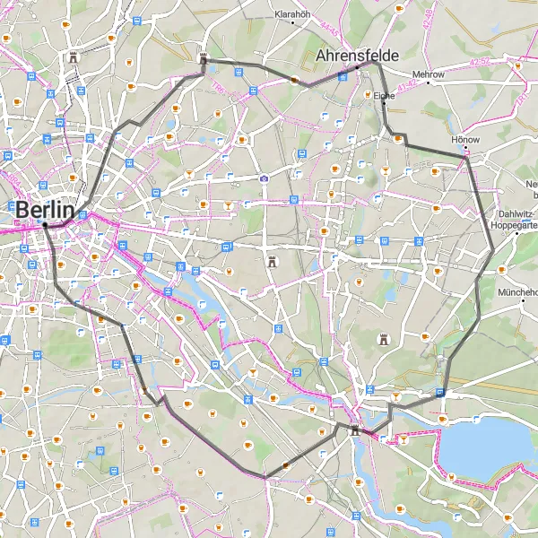 Karten-Miniaturansicht der Radinspiration "Stadtrundfahrt durch Berlin" in Berlin, Germany. Erstellt vom Tarmacs.app-Routenplaner für Radtouren