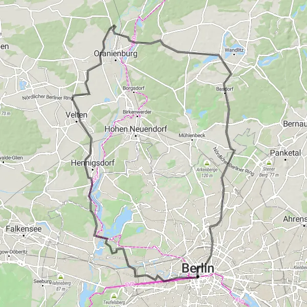 Karten-Miniaturansicht der Radinspiration "Tiergarten-Schleusenblick-Rundtour" in Berlin, Germany. Erstellt vom Tarmacs.app-Routenplaner für Radtouren