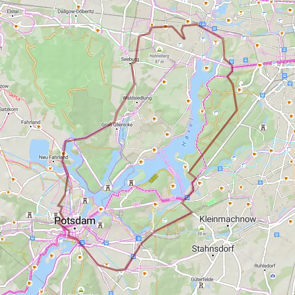 Karten-Miniaturansicht der Radinspiration "Radtour durch die Natur rund um Berlin" in Berlin, Germany. Erstellt vom Tarmacs.app-Routenplaner für Radtouren