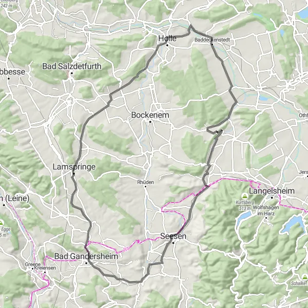 Map miniature of "Nature and History Tour" cycling inspiration in Braunschweig, Germany. Generated by Tarmacs.app cycling route planner